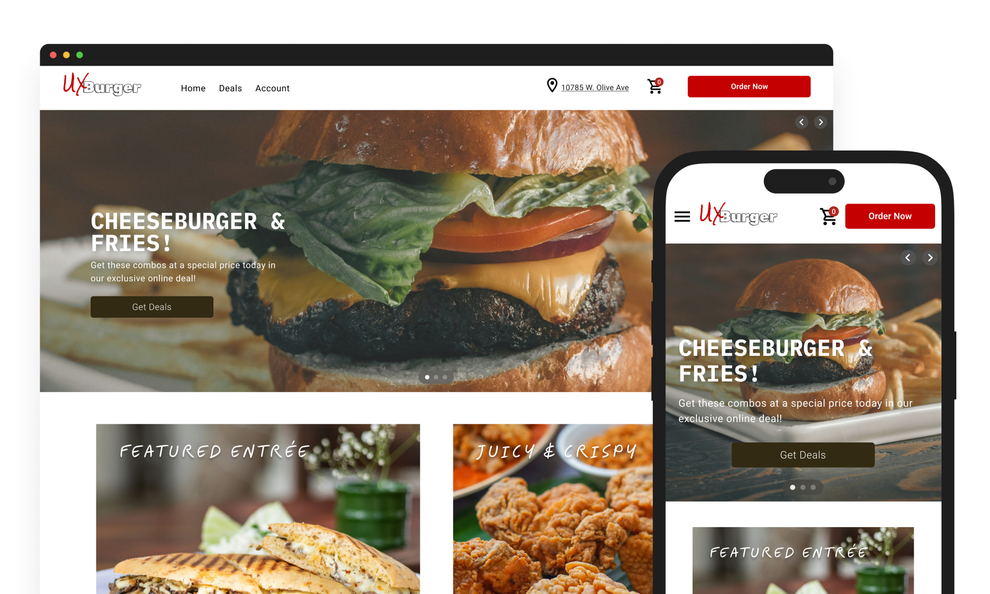 UX Burger Website