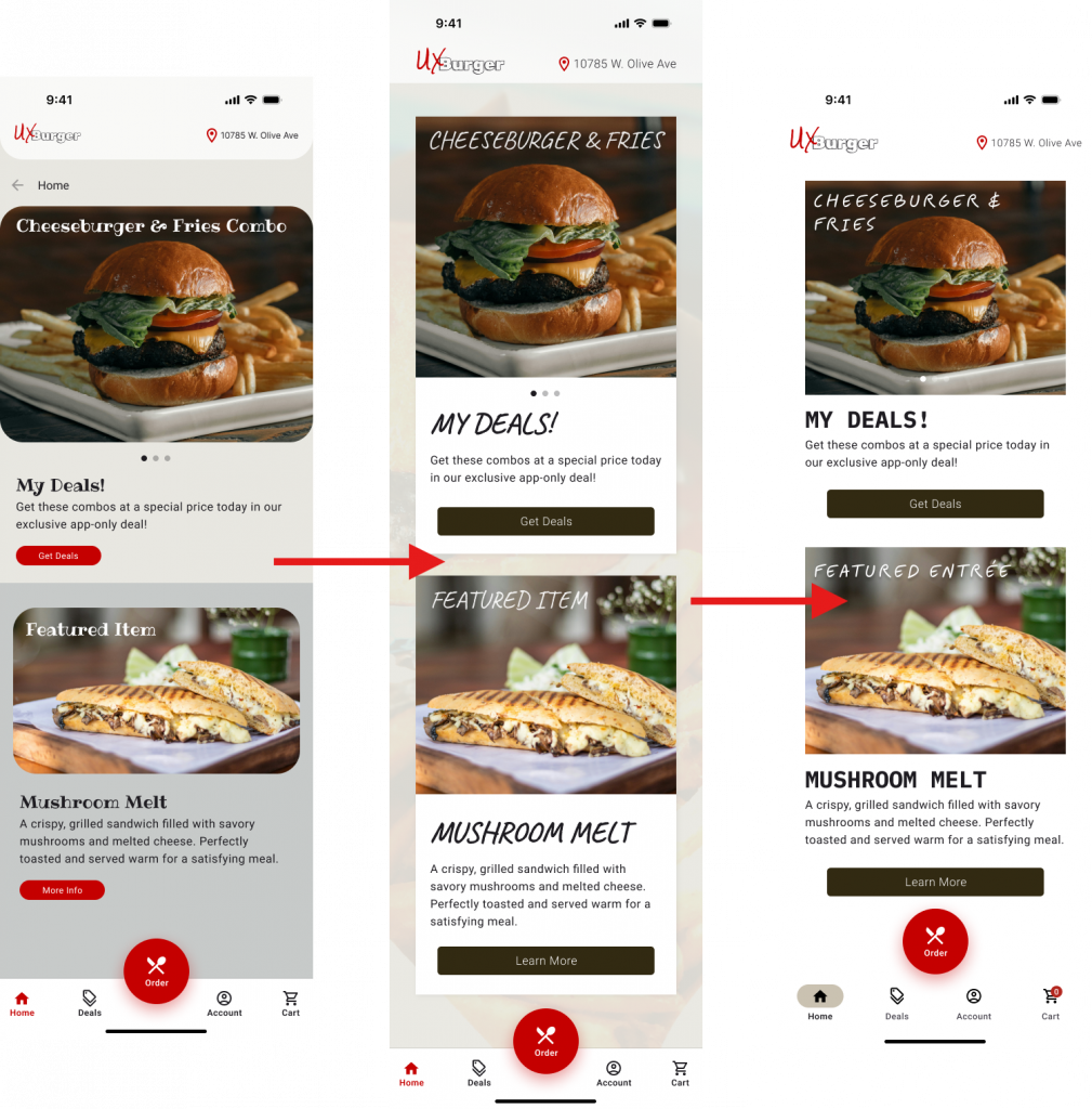 Home Page Iterations