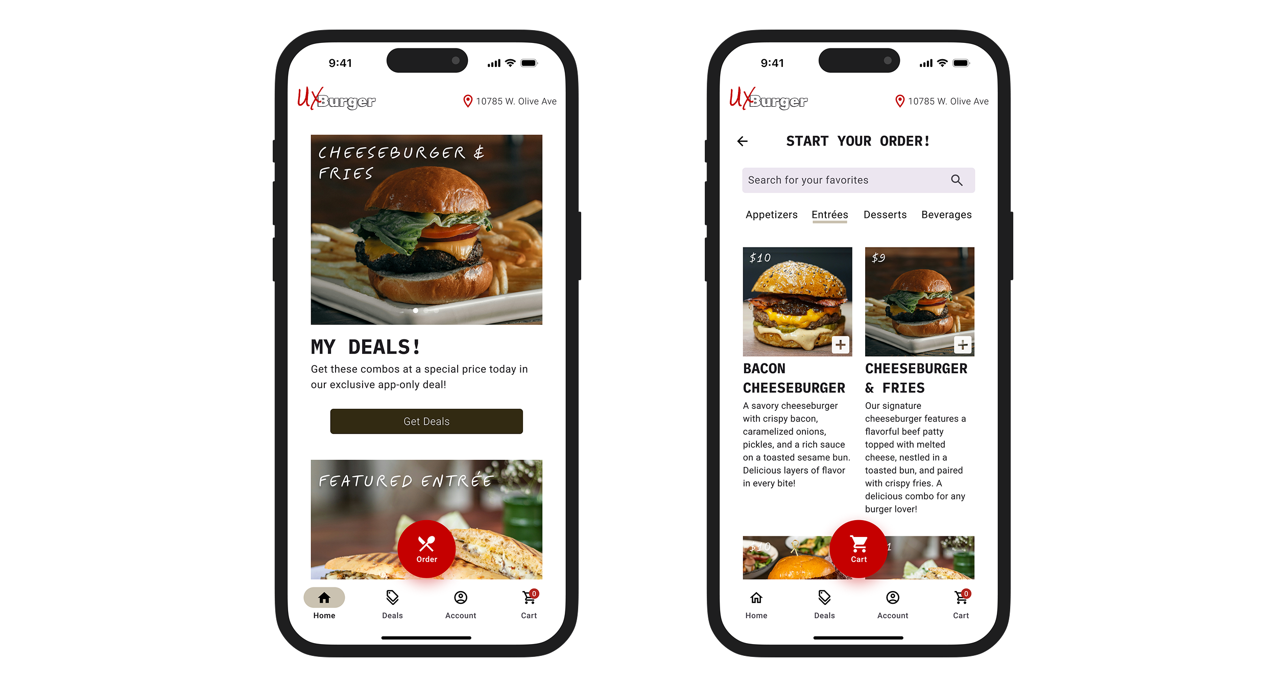 UX Burger Gallery Mobile 1