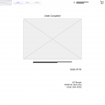 Order Confirmation - Digital Wireframe